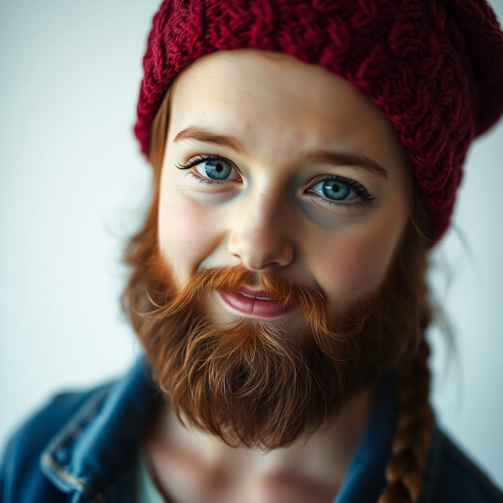 girl with beard