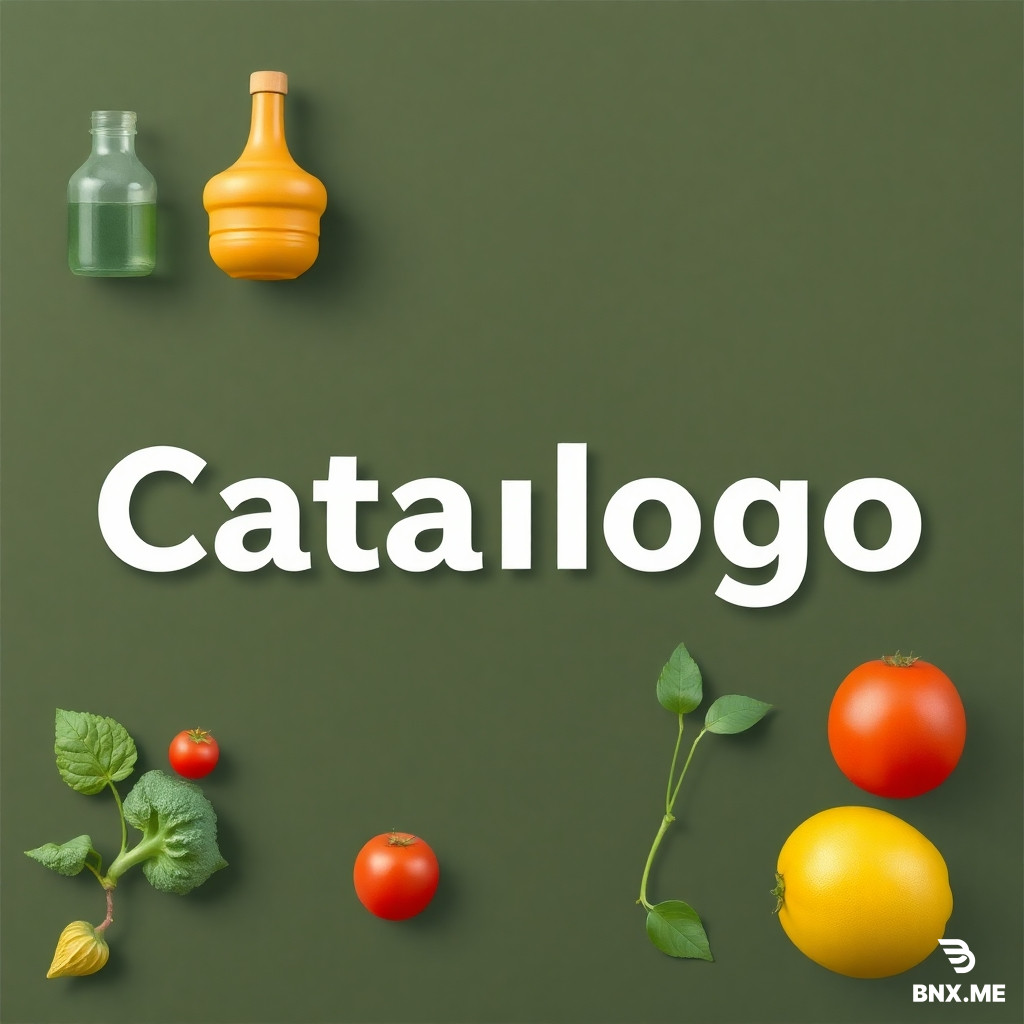 Genera un póster de un catálogo para productos de alimentos