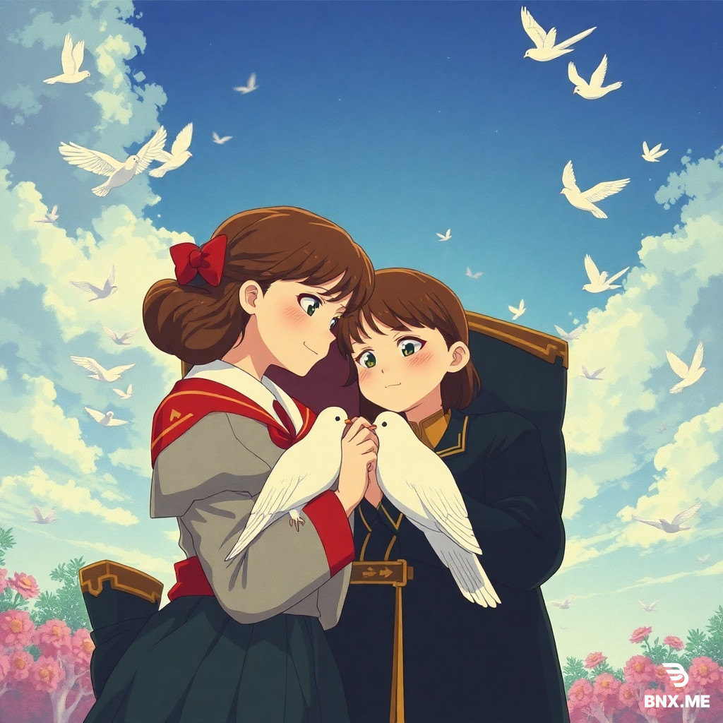 love and doves soviet movie in anime style