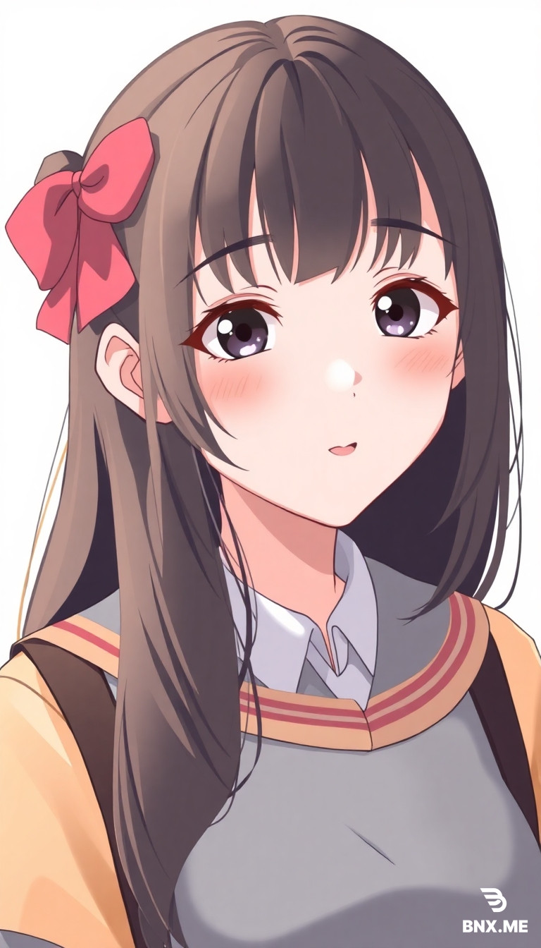 A cute high school JK student girl