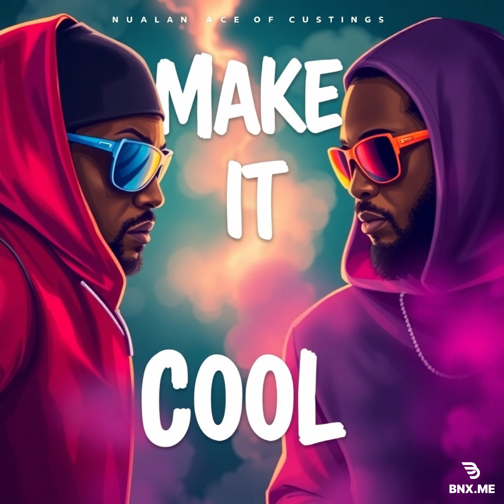 A picture of a song cover (make it cool)just the 2 artist names(Melanin ace ft custo)it's a freestyle titles ninjas of Quan