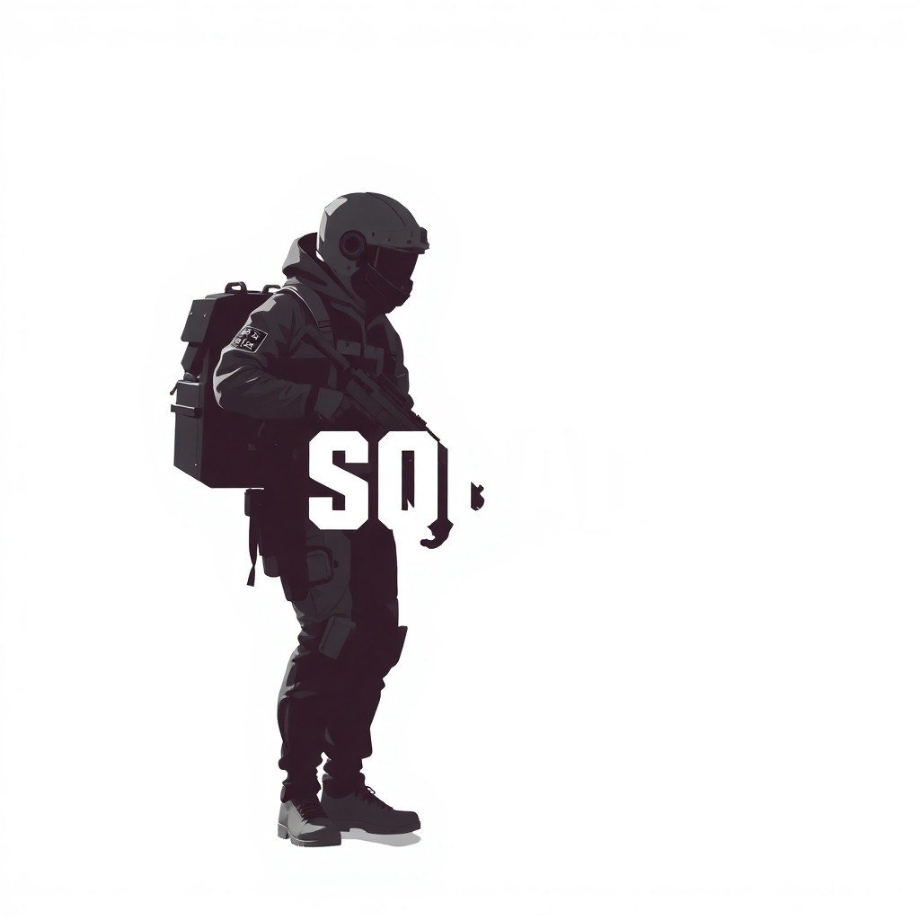 лай  авотарку для дск сервера Кф Squad сделай в бело феолетовых цветах, Аниме стиль и чтоб был текст Кф Squad