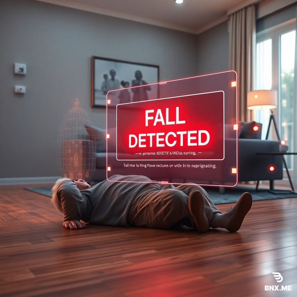 import asyncio from goblin import generate  async def main():     prompt = """Close-up cinematic concept art of a smart home living room where an elderly person has fallen on the floor near a sofa. A discreet IoT sensor on the wall is emitting glowing warning radar waves and holographic alert symbols directly above the fallen person. No cameras are visible. A large transparent holographic interface in the foreground displays a red "FALL DETECTED" alert, vital signs, and an automated notification to family and doctor. The scene shows realistic modern home interior with wooden floor, smart furniture, and ambient lighting. Hyper-detailed, sharp focus, photorealistic style, 8k resolution, dramatic cinematic lighting with cyan and amber neon accents, floating data particles and glowing sensor nodes around the person, emphasizing the AI-powered emergency response system without any surveillance cameras."""      await generate(         prompt=prompt,         output="fall_detection_closeup.png",         model="flux",          # یا "sdxl"         quality="ultra",         width=1216,         height=832,         guidance_scale=7.5,         steps=50     )  asyncio.run(main())