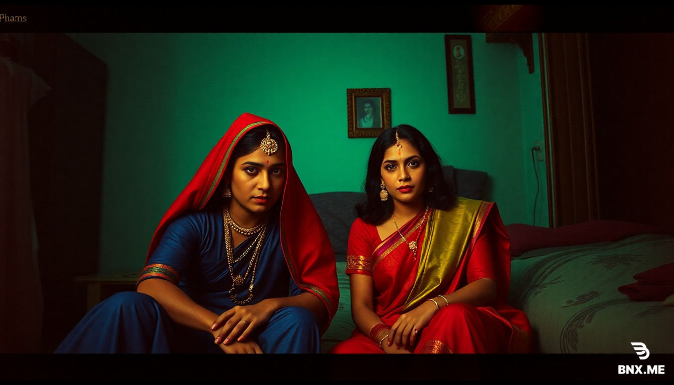 create a bhabhiji ghar par hai poster but scary