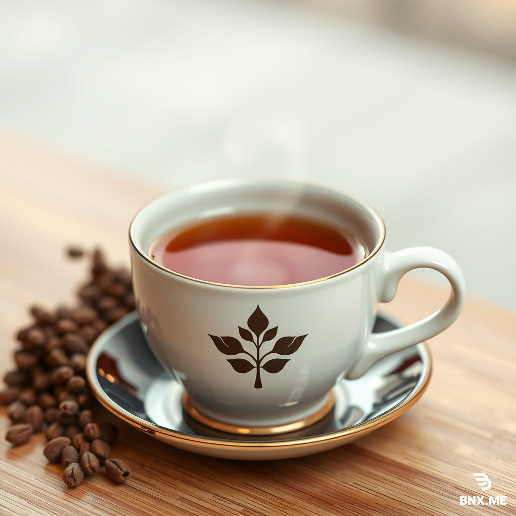 a cup of tea for a company logo