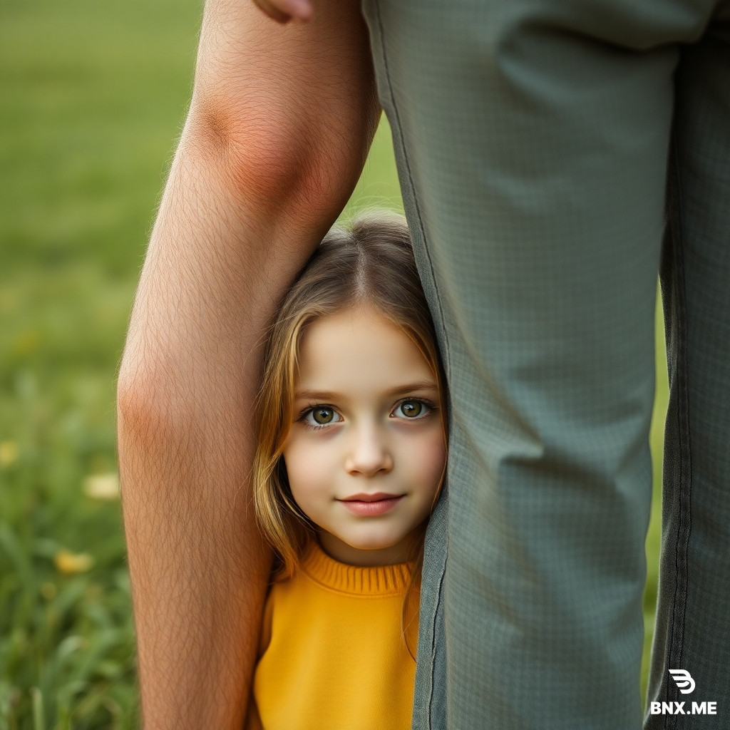 A girls head between s man’s legs