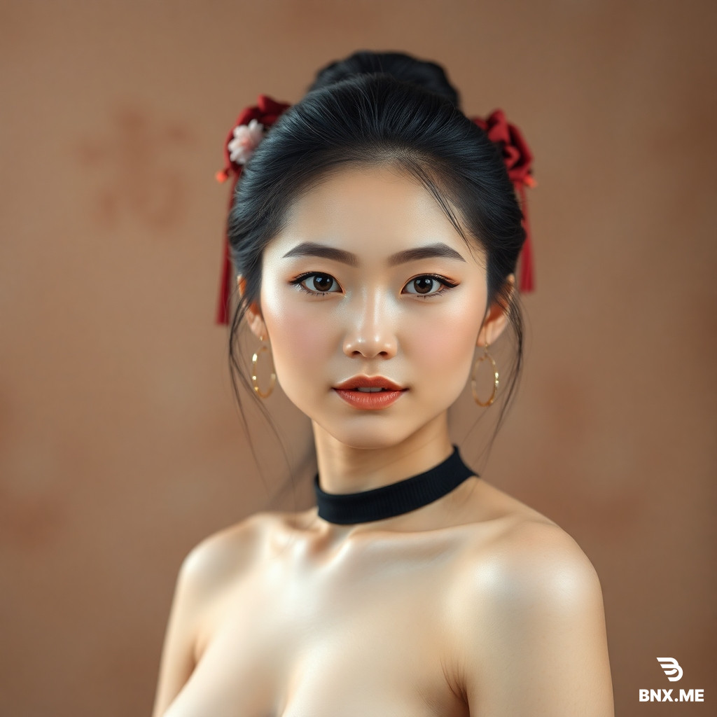 a naked chinese beauty