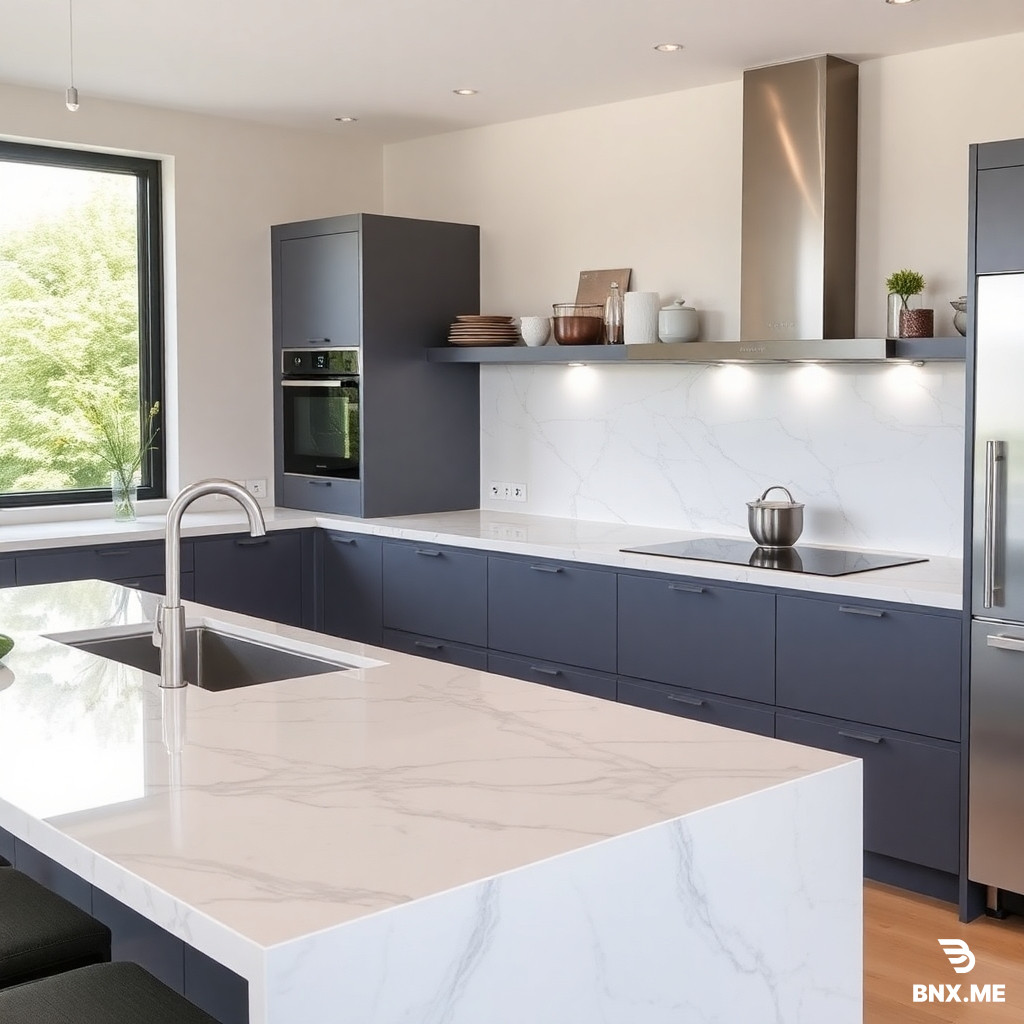 a kitchen worktop from quartz city