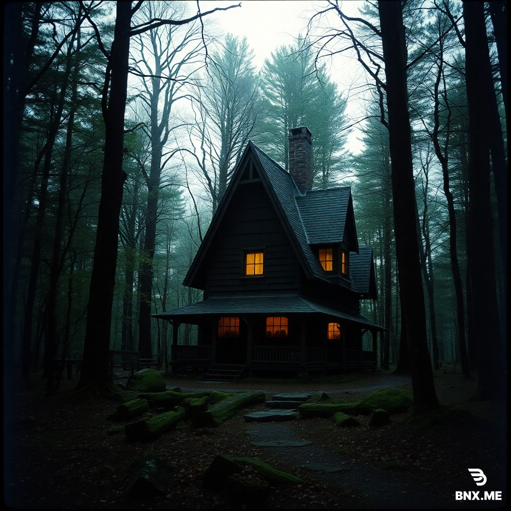 witches house in a deep forest