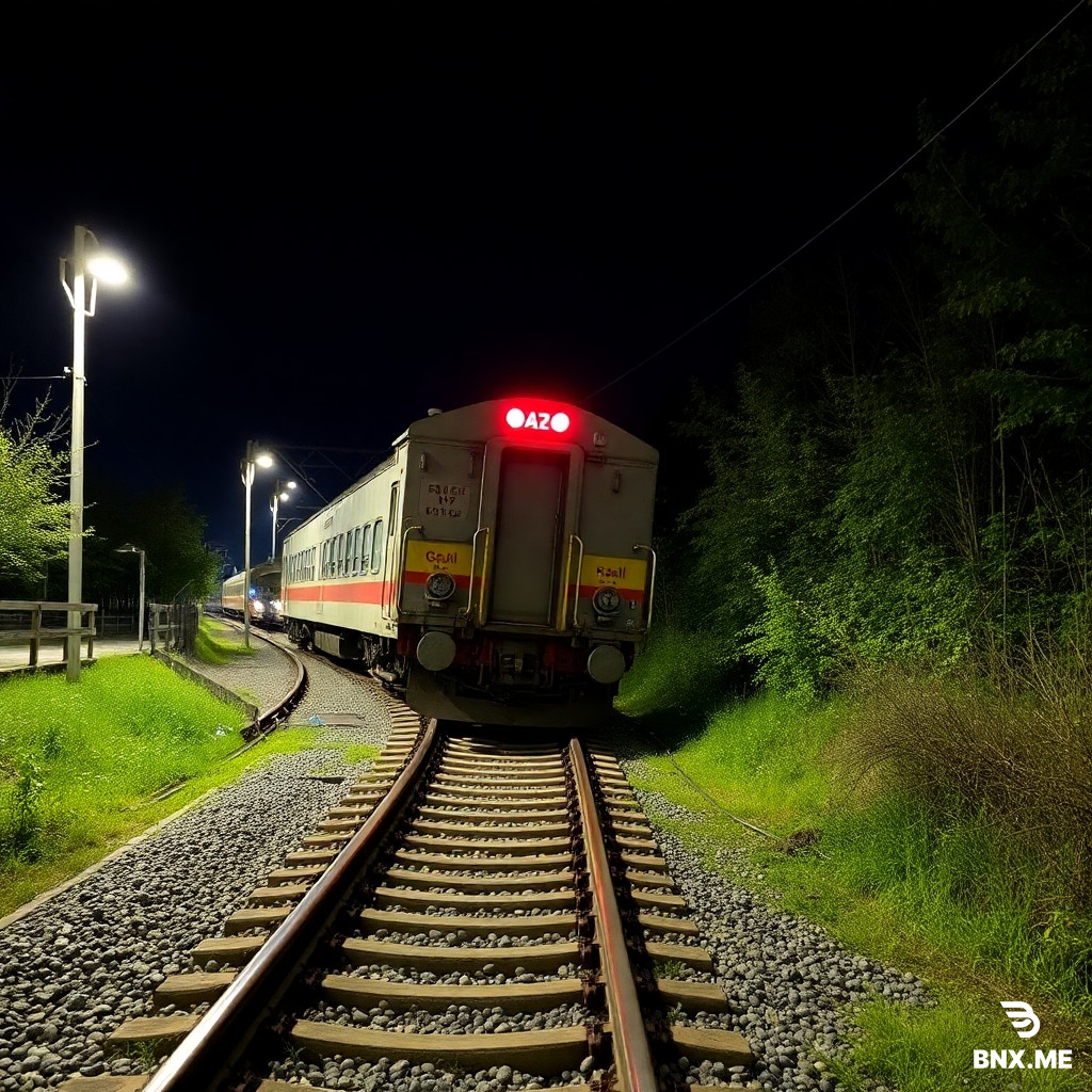 derailed train