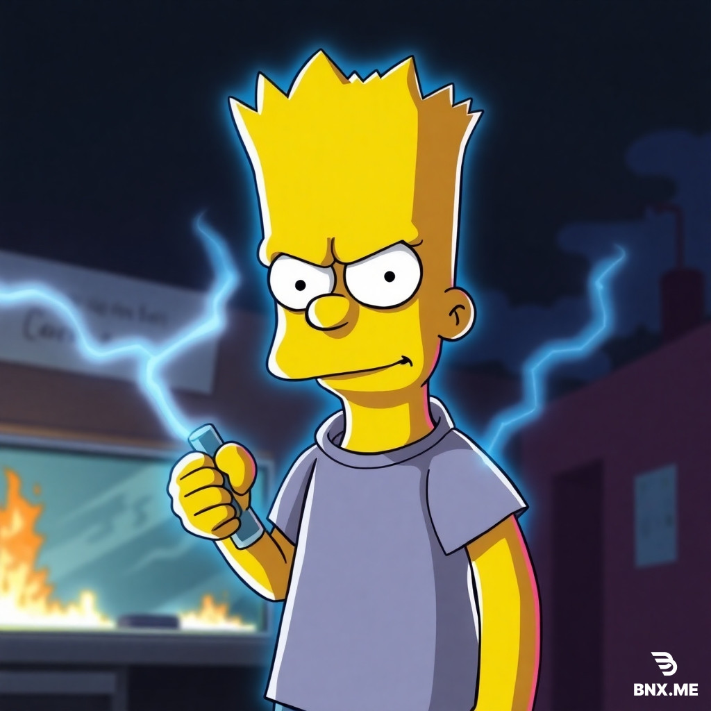 mr.Propper clean Bart simpson.