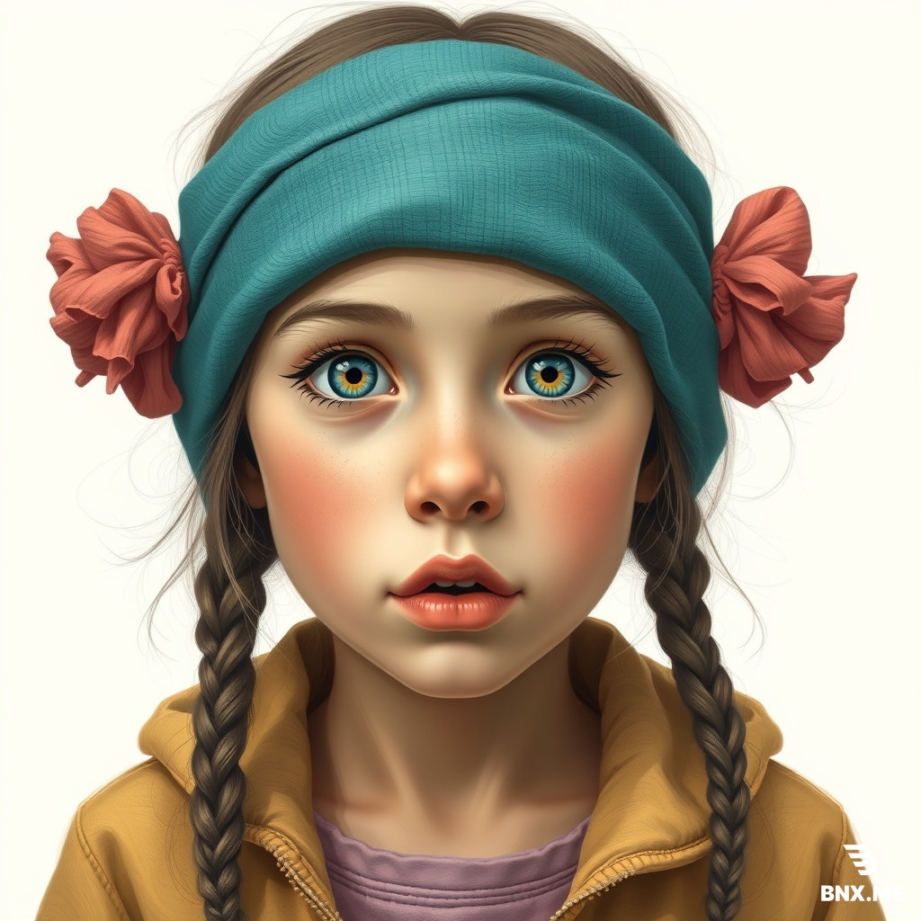 Girl with big nose