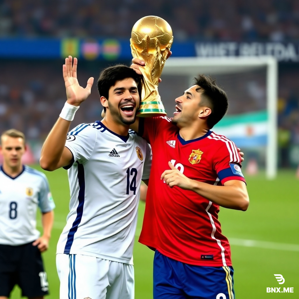 When yamal lift the world cup🏆 spain vs Argentina
