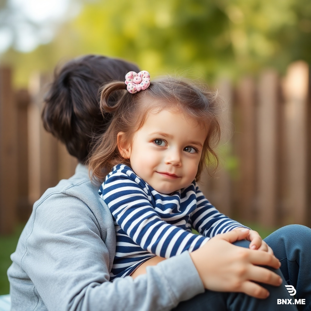 A girl sitting on a boy’s lap