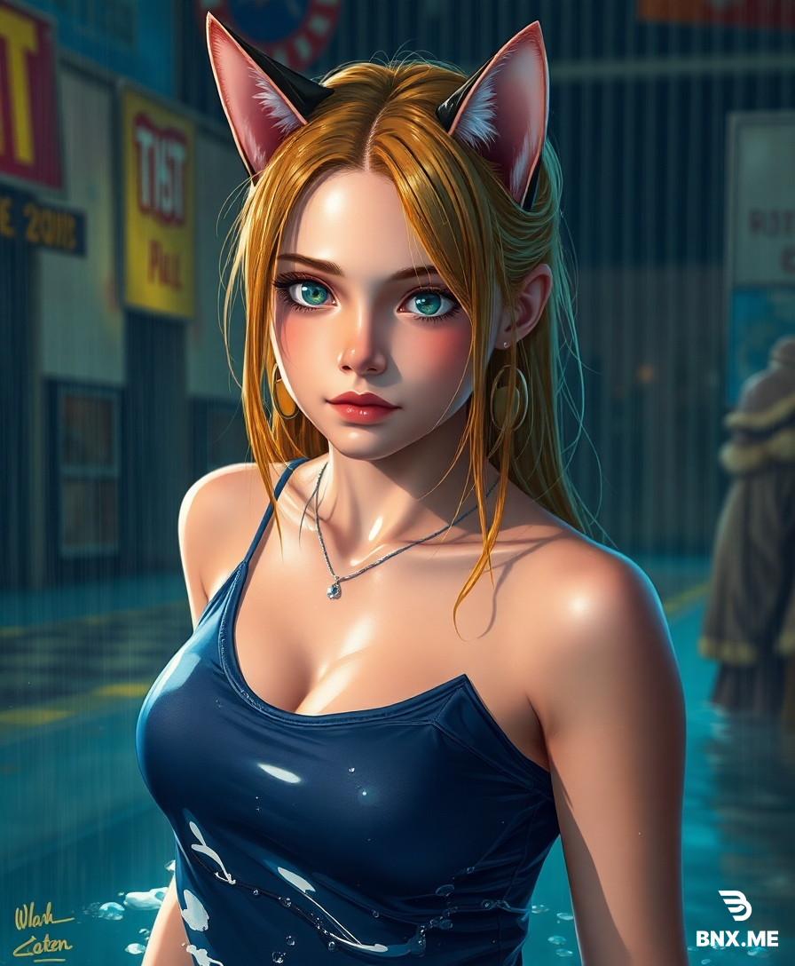 catgirl, wet t-shirt contest