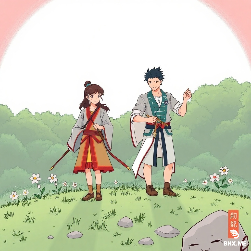 黑色小狗 IP 形象、平面矢量风格,手绘漫画风格