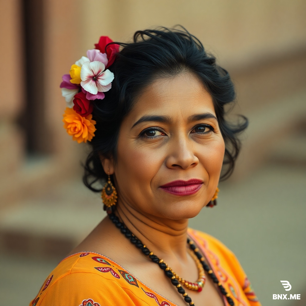A hispanic woman