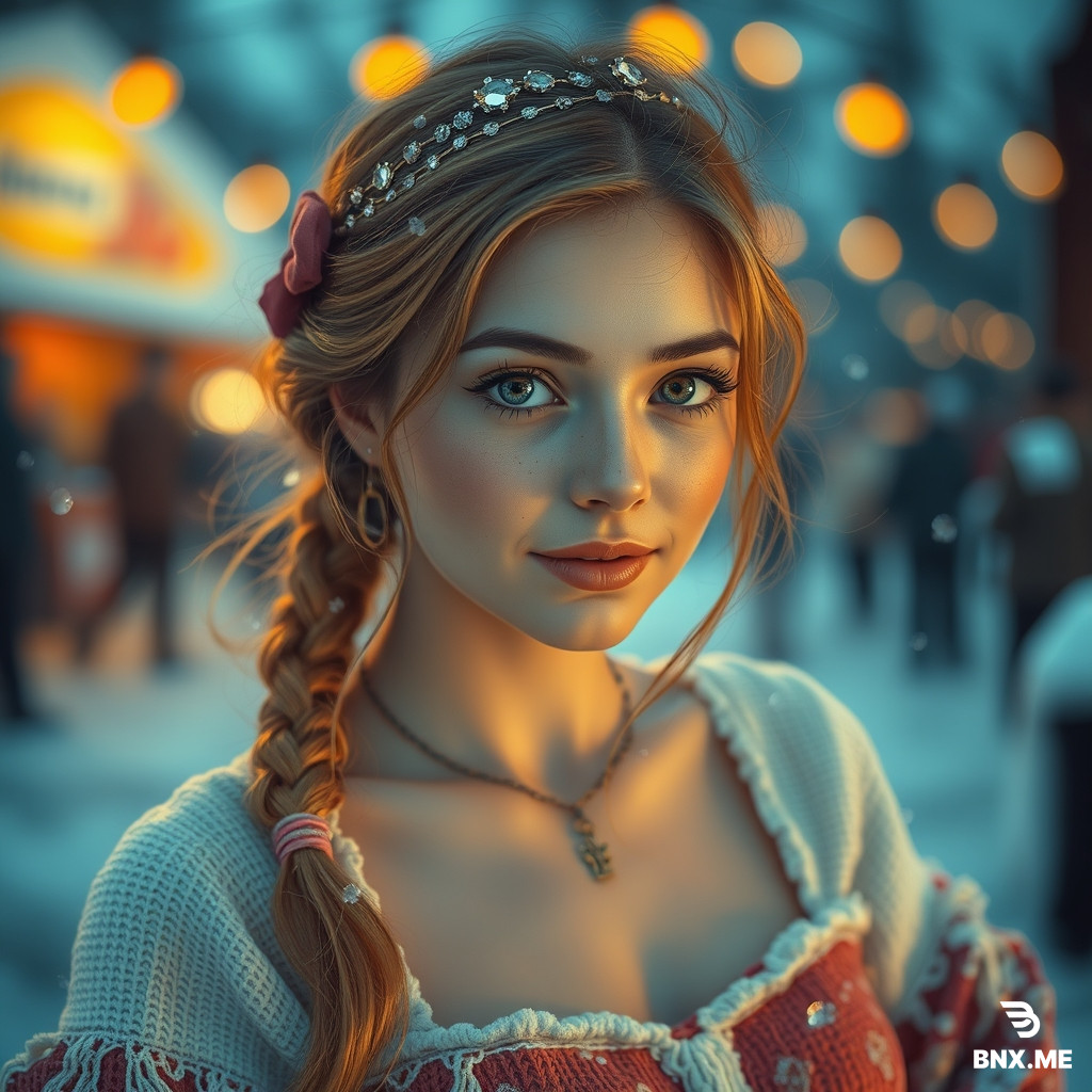 Стройную красивую Девушку в чулка