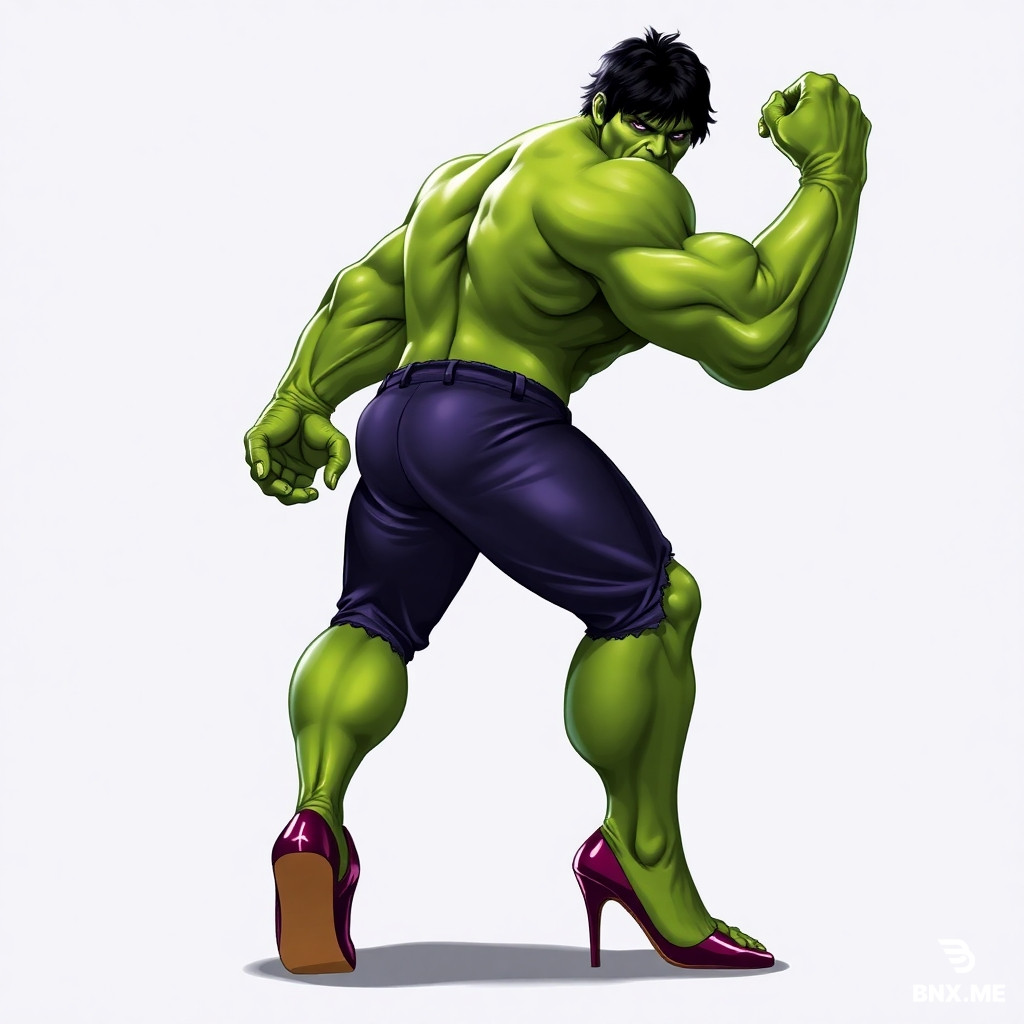 incredible hulk in high heels