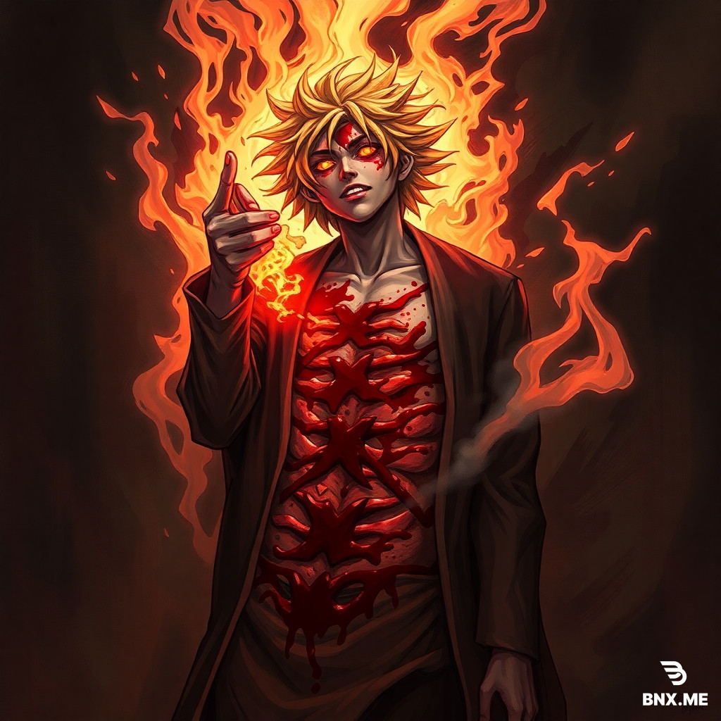 Satora Gojo who gutted Light Yagami Violent, violent and bloody