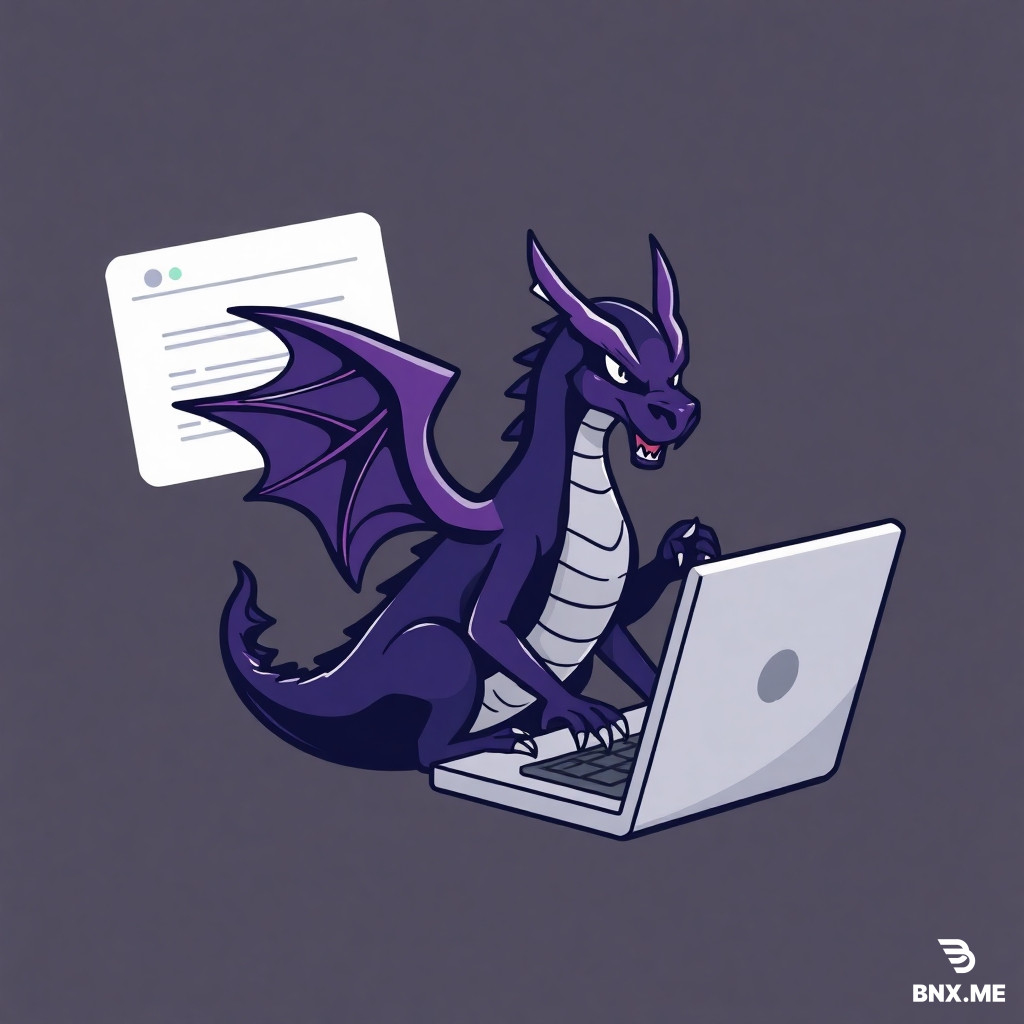 buenas estoy creando una pagina web educativa y quiero que crees el logo tengo pensado que sea un dragon con espejuelos programando en una alaptop el dragon me gustaria que fuera de color morado y negro planeo monetizar la pagina y este logo sera la cara asi que necesito que este libre de copyrigth y se me permita usarlo para dicho uso