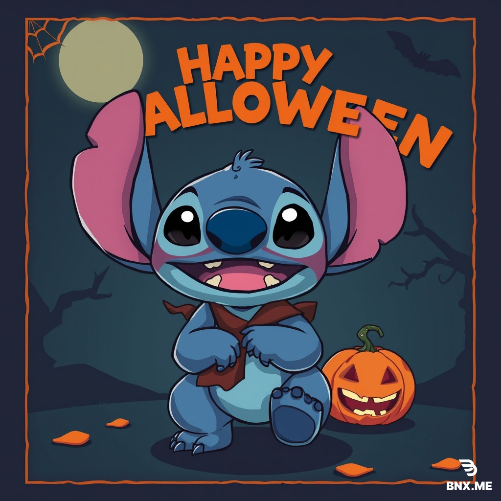 halloween Stitch Poster