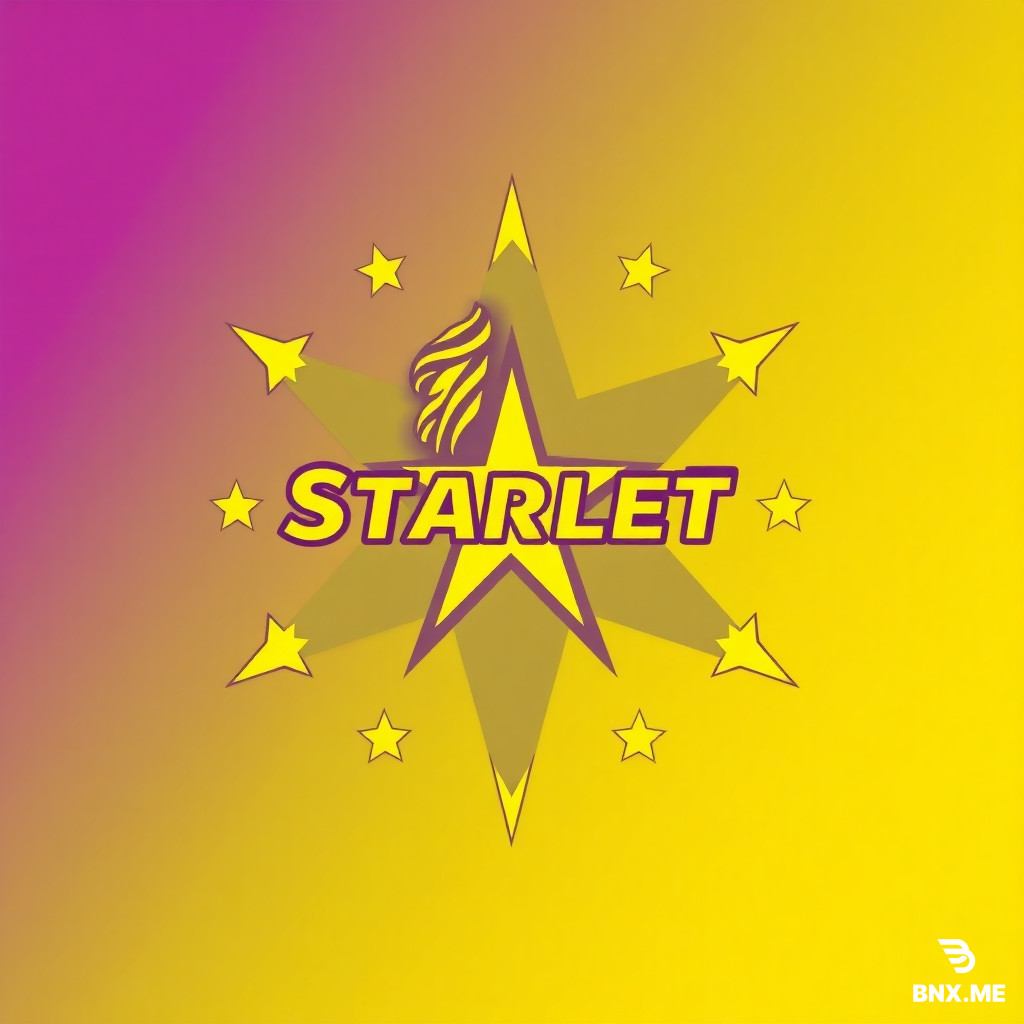 Create a logo for an amateur adult film star nicknamed Starlet
