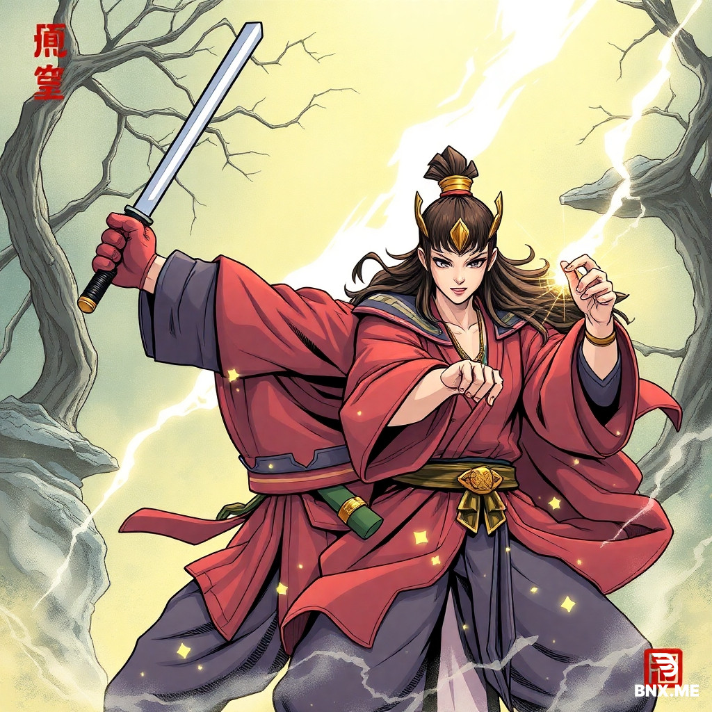 生成一个，插画风格，全身赤裸的女人，她的头发是蓝色的，乳房E杯，阴阜洁白无毛，而她正坐在床上分开双腿，分开阴唇，向我们展示
