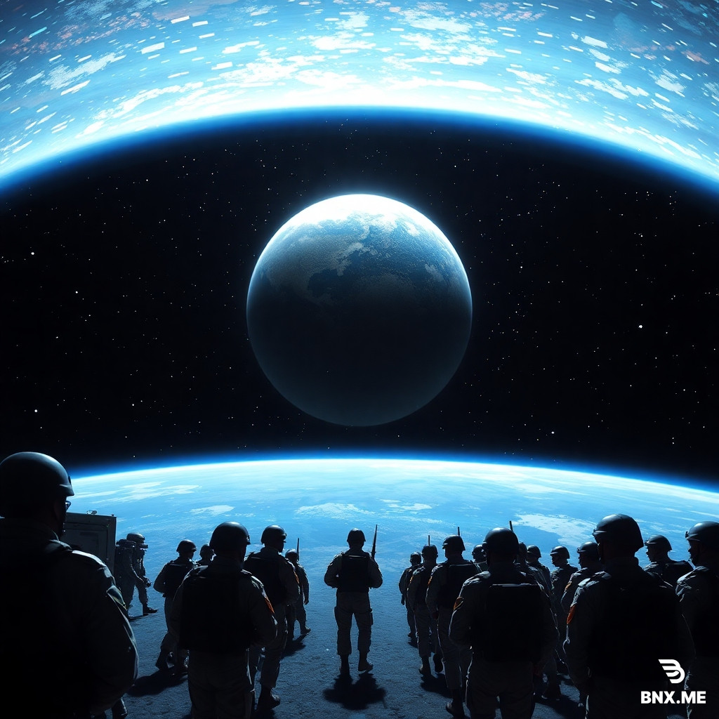 future  and an Artificial Ozone Layer  So space soldiers did a march with guns in zero-G, a silly, slow parade, And fixed the AOL with gum—a beautiful mistake they made.