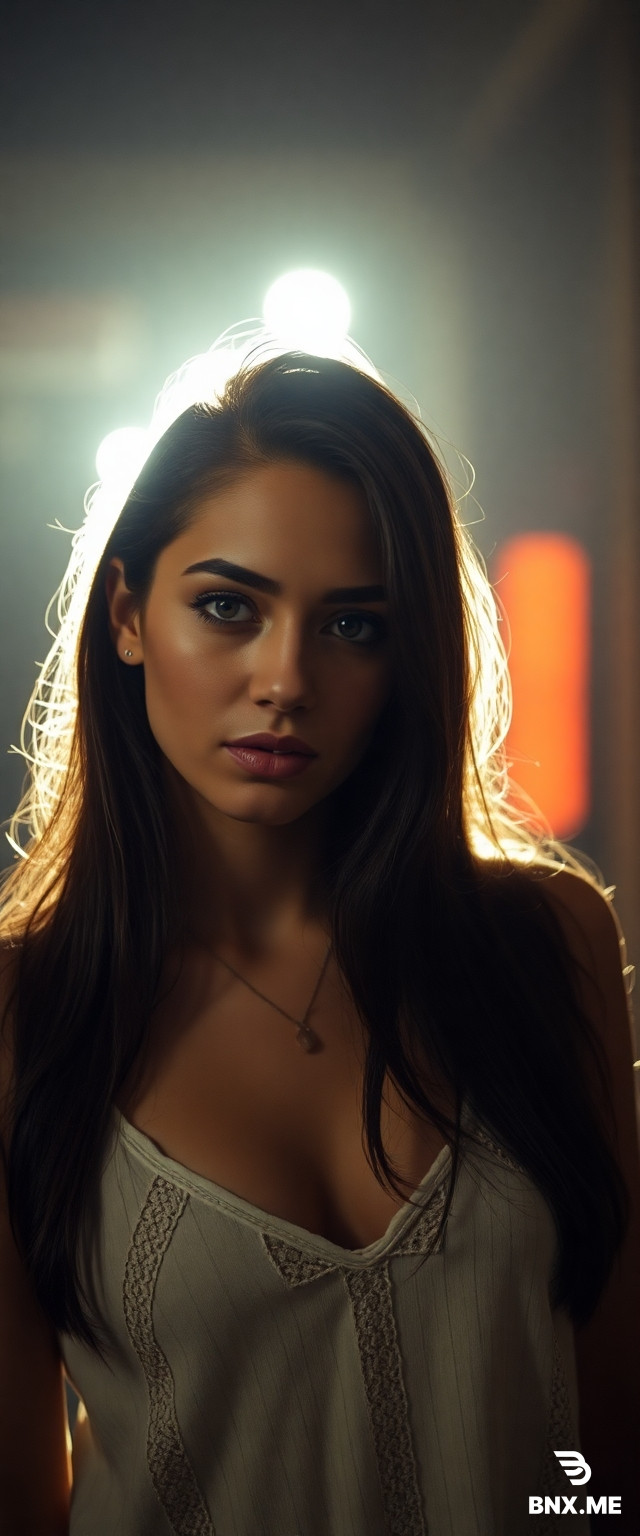 beautiful brunette woman