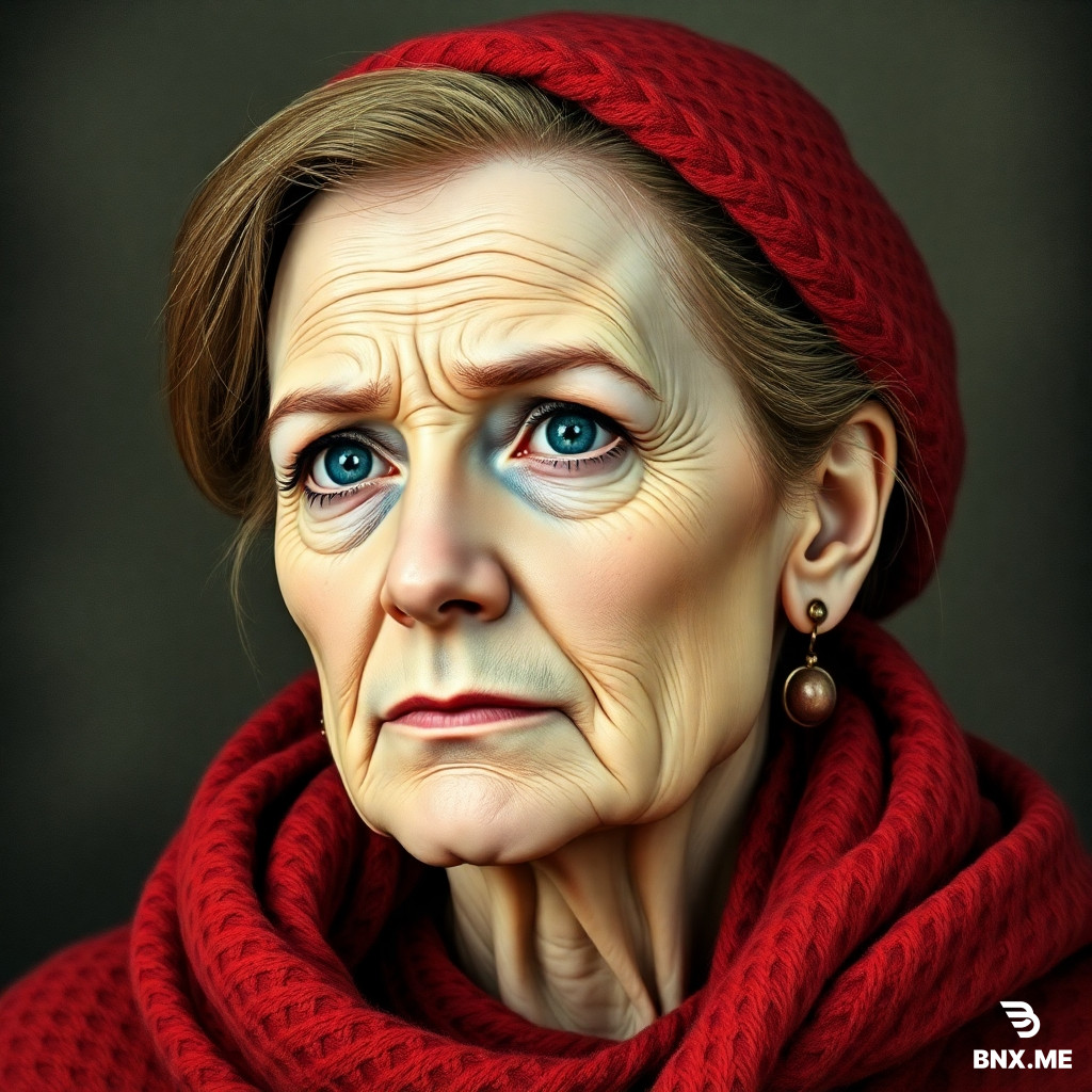 Поняла, исправляю. Вот обновлённое максимально подробное описание на русском — губы пухлые, лицо не слишком худое, но всё ещё с острыми чертами.  ---  Промпт (копируй целиком):  Мужчина, 24-25 лет, не подросток, не мальчик. Высокий, рост 185-190 см. Телосложение худощавое, но жилистое, сухие мышцы, как у циркового акробата или уличного бойца. Плечи широкие, но не массивные. Кожа слегка смуглая, тёплого оттенка, с мелкими шрамами и потёртостями на костяшках пальцев и запястьях.  Лицо с острыми чертами, но не чрезмерно худое: высокие выразительные скулы, под ними лёгкая впалость, но щёки не проваленные. Подбородок узкий, но не слишком острый. Нос прямой, с тонкой переносицей. Губы пухлые, но не накачанные — естественно полные, нижняя чуть полнее верхней, бледно-розового оттенка, часто сжаты или криво усмехаются.  Глаза большие, глубоко посаженные, насыщенного фиолетового цвета — в полумраке почти чёрные, при свете вспыхивают холодным сиреневым. Взгляд немигающий, тяжёлый, с долгой фиксацией на одной точке, будто смотрит сквозь реальность. Под глазами — тёмные круги от хронического недосыпа, кожа под глазами тонкая, синеватая.  Шрам у левого глаза, длиной 2-3 см, проходит по линии брови, рассекает её надвое. Бровь из-за этого выглядит слегка дёрганой, приподнятой.  Волосы белые, но не белоснежные — с чёрными отросшими корнями (контраст резкий, небрежный, корни отросли на 3-4 см). Длина волос — чуть ниже ушей, спереди пряди падают на лоб, иногда закрывая бровь. Волосы выглядят нечёсаными, взъерошенными, на висках слегка вьются.  Лёгкие кроличьи черты: передние зубы чуть длиннее обычных, видны, когда рот приоткрыт или при кривой усмешке. Поза напряжённая — плечи приподняты, голова чуть наклонена, как будто замер перед прыжком.  Одежда: длинный чёрный кожаный плащ, потёртый, с множеством карманов (на груди, по бокам). Плащ расстёгнут, воротник слегка приподнят. Под плащом — тёмная футболка с длинным рукавом или тонкий свитер с высоким воротом (чёрный или тёмно-серый). Штаны тёмные, из плотной ткани, с множеством карманов. Широкий кожаный ремень с крупной металлической пряжкой (пряжка геометрической формы, массивная). На ногах тяжёлые армейские берцы на толстой рифлёной подошве, высокие, шнурованные до верха. Сзади на каждом берце маленькое металлическое украшение — короткая цепочка или силуэт зайца.  Аксессуары: в левом ухе маленькая серьга-крестик из тёмного потускневшего металла. На запястье вязаный браслет из тёмных нитей с подвеской из тусклого золота в виде головы зайца. Из нижнего кармана плаща выглядывает маленький потрёпанный плюшевый медведь с крошечным рюкзачком за спиной — игрушка старая, с выцветшими глазами-пуговицами.  Фон: цирковой шатёр, полумрак, тусклые красноватые огни, свисающие кулисы, пыльный пол. Освещение кинематографичное, низкий ключ (low key), боковой жёлто-оранжевый свет, создающий длинные тени. Тени резкие, глубокие. Общая цветовая гамма: чёрный, тёмно-фиолетовый, тёмно-красный, серый.  Стиль: фотореалистичная цифровая живопись, высокая детализация, видны поры кожи, ткань, пыль. Не аниме, не мультяшно, не глянцево. Взрослый, усталый, опасный, пугающий.  ---  Теперь губы пухлые, лицо не слишком худое.