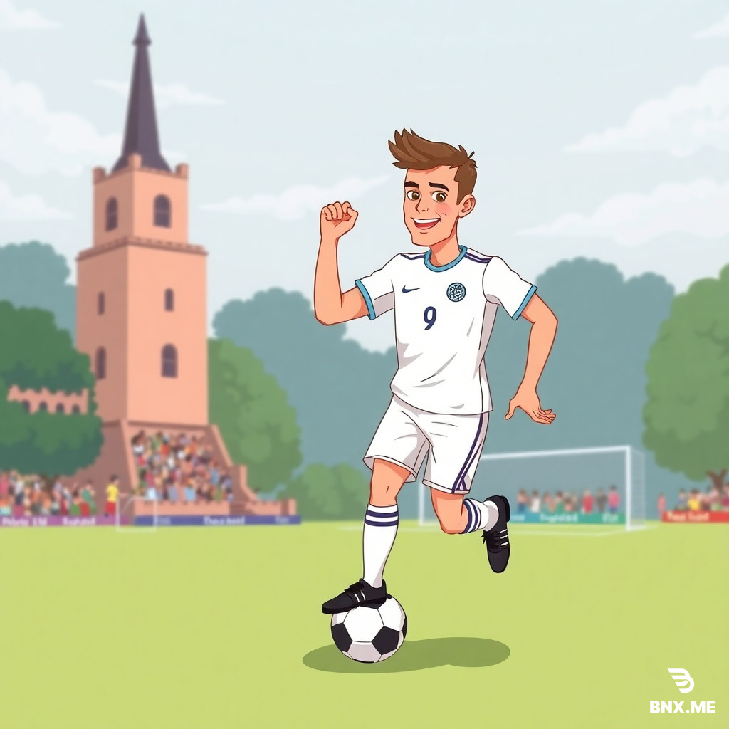 create me a cartoon image that represents England