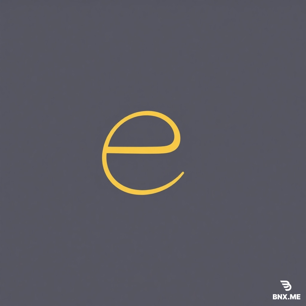 create an logo on a transparent background that represents the letter e in the form of a croissant. This will represent the first e in the brand name Web bakery