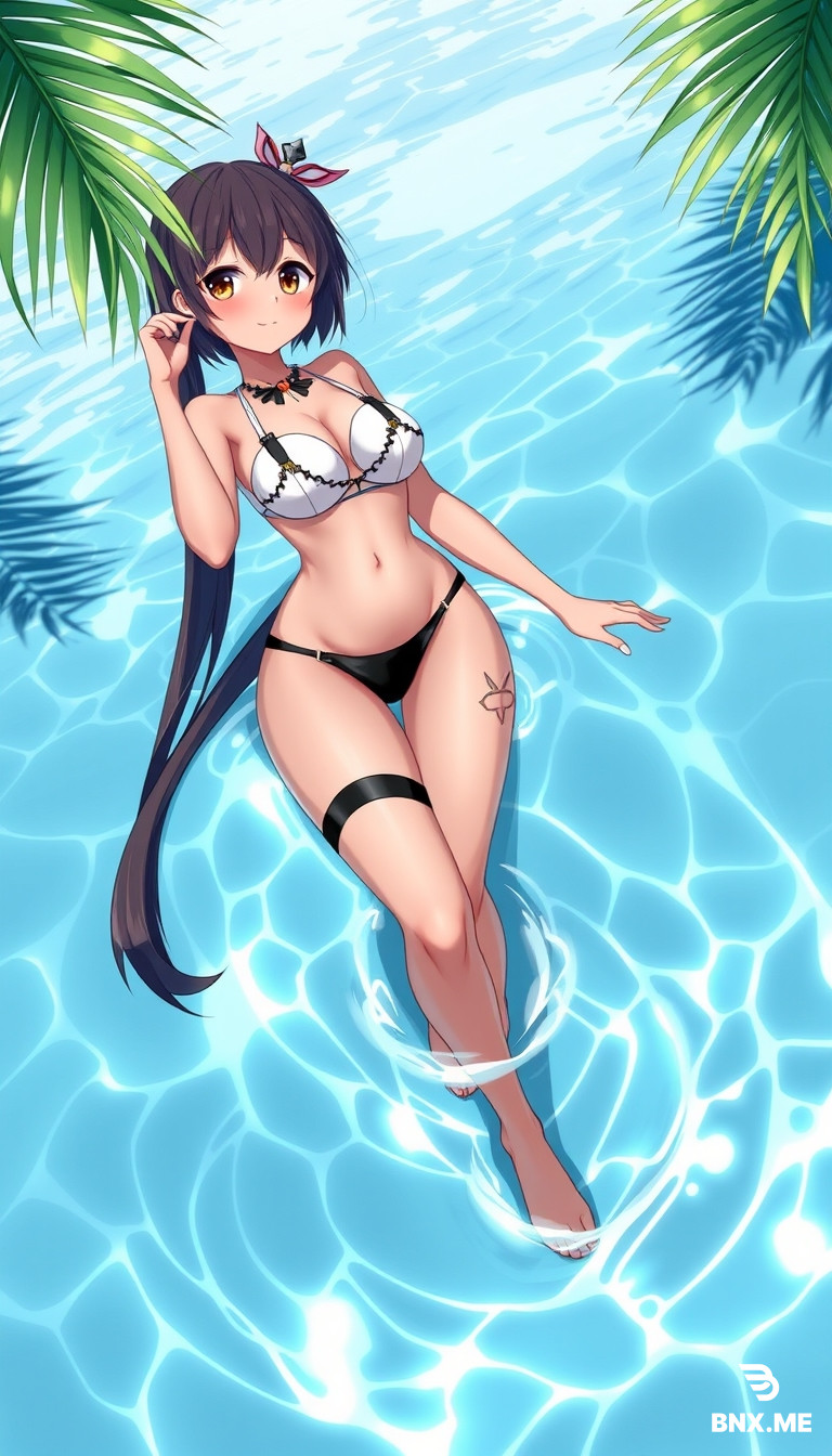 real black bikini girl