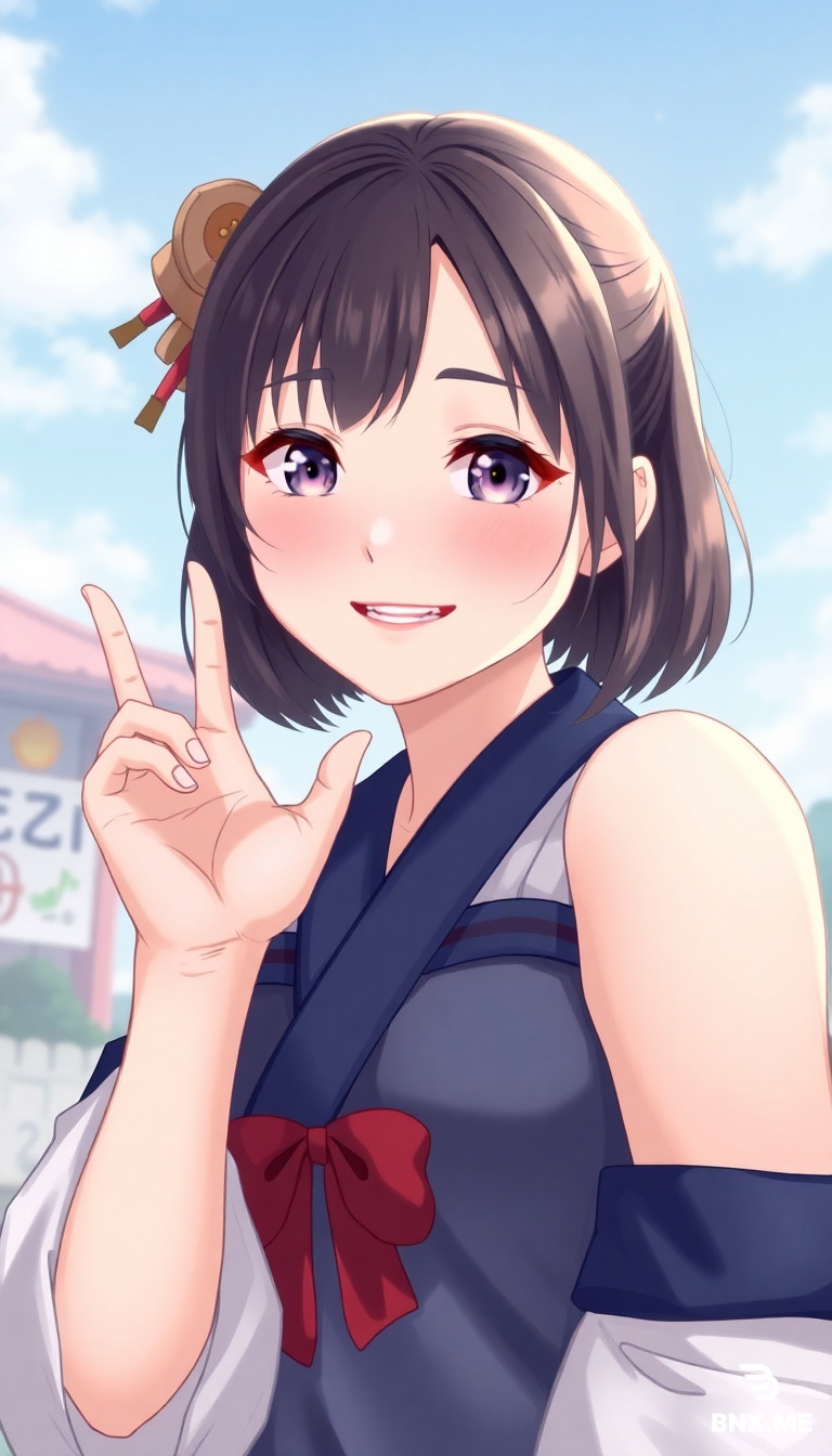 Pov, Japanese girl, smile, look at the camera
