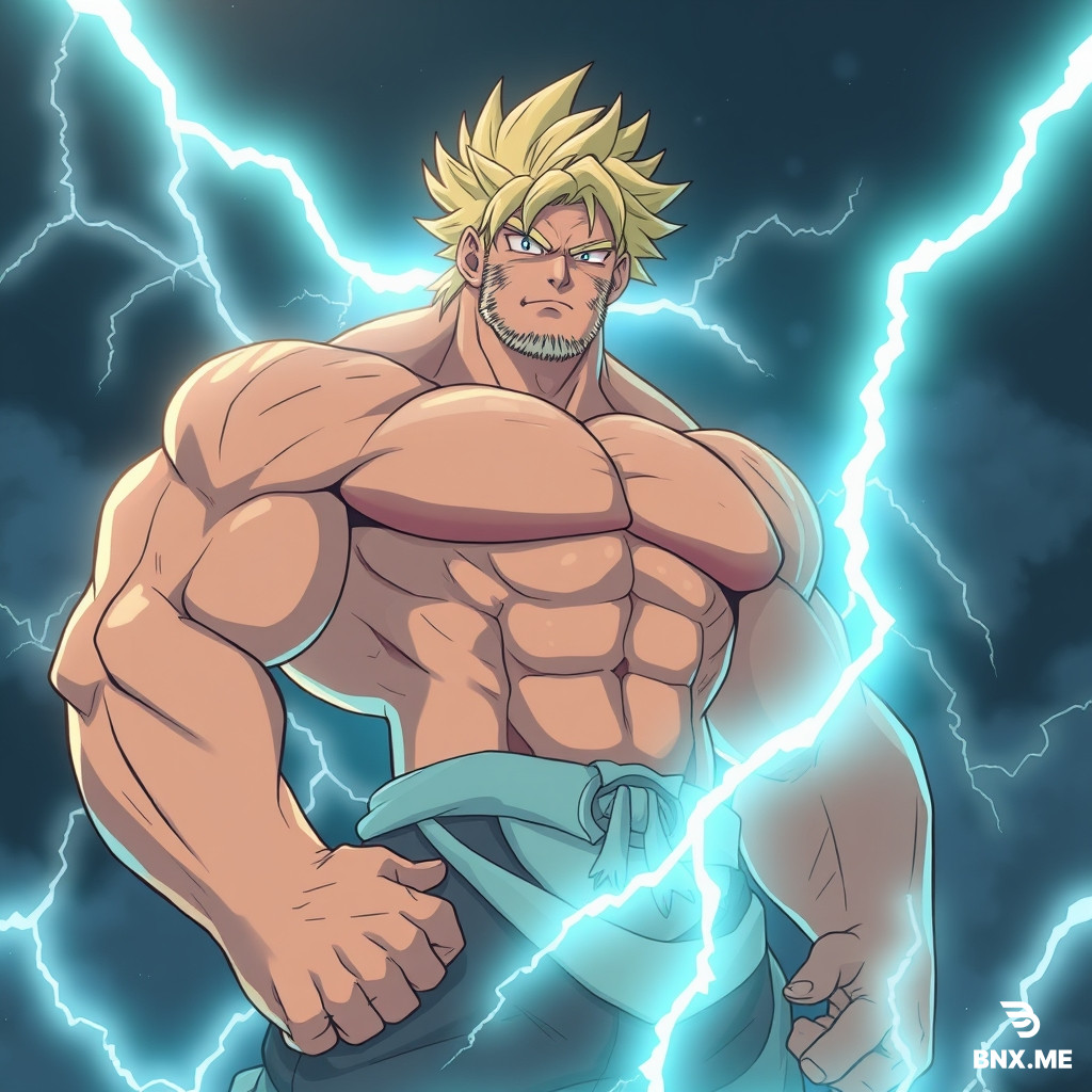 A big, muscular man