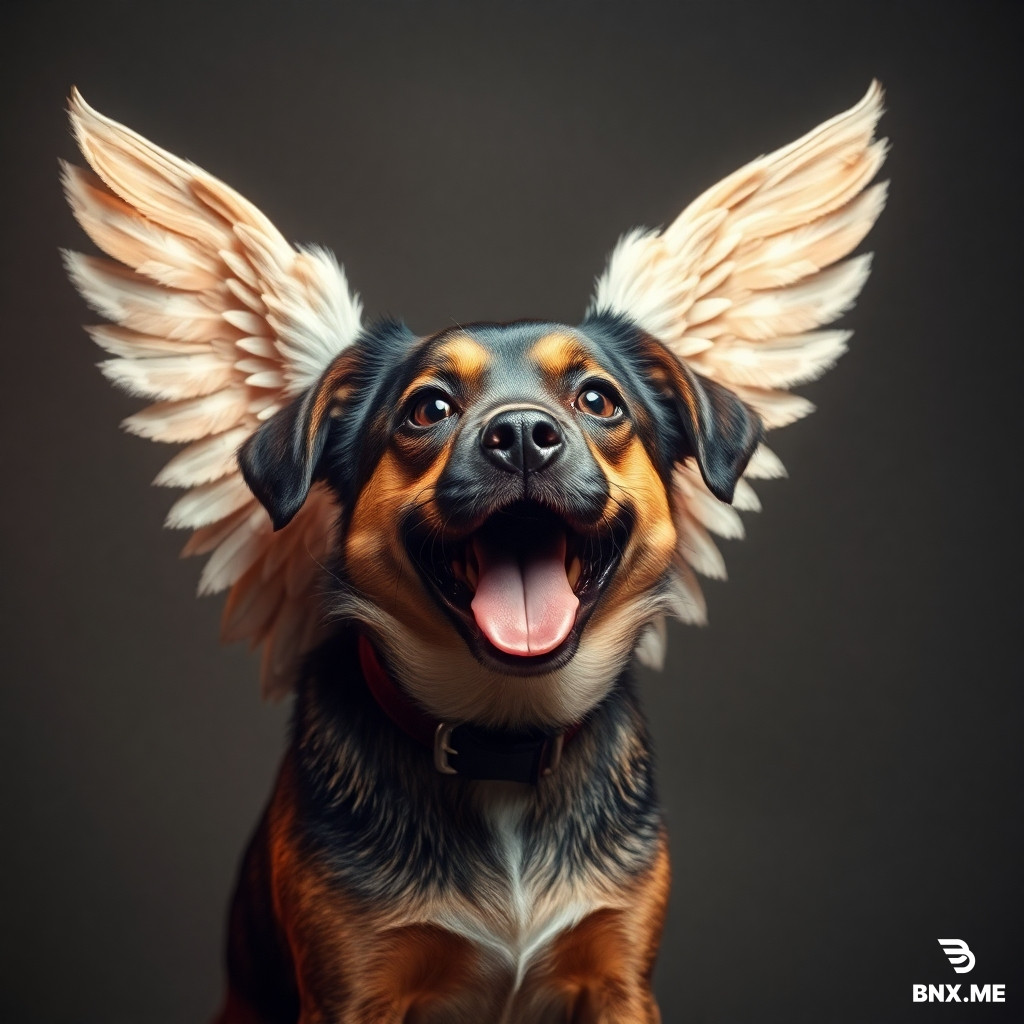 dog with wings