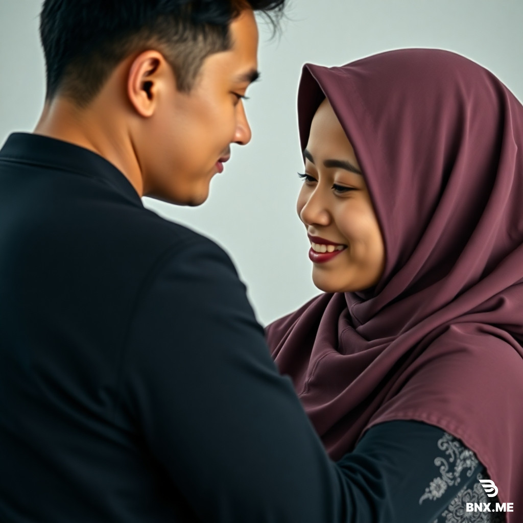 Seorang gadis tanpa jilbab berdiri dalam posisi doggy dan seorang pria disebelahnya sedang menyetubuhinya dari belakang, dan dia sangat menikmati hubungan seks tersebut... dia mengenakan gaun yang transparan, dia memiliki payudara bulat normal, dan salah satu bukunya keluar dari lehernya saat disetubuhi dalam posisi doggy