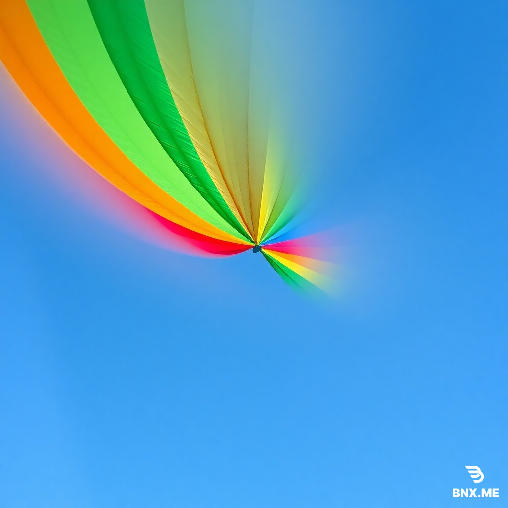 "Veduta aerea di una grande folla in un pride, la disposizione delle persone forma un'onda sonora stilizzata. Le bandiere arcobaleno si fondono con onde sonore vibranti e brillanti."