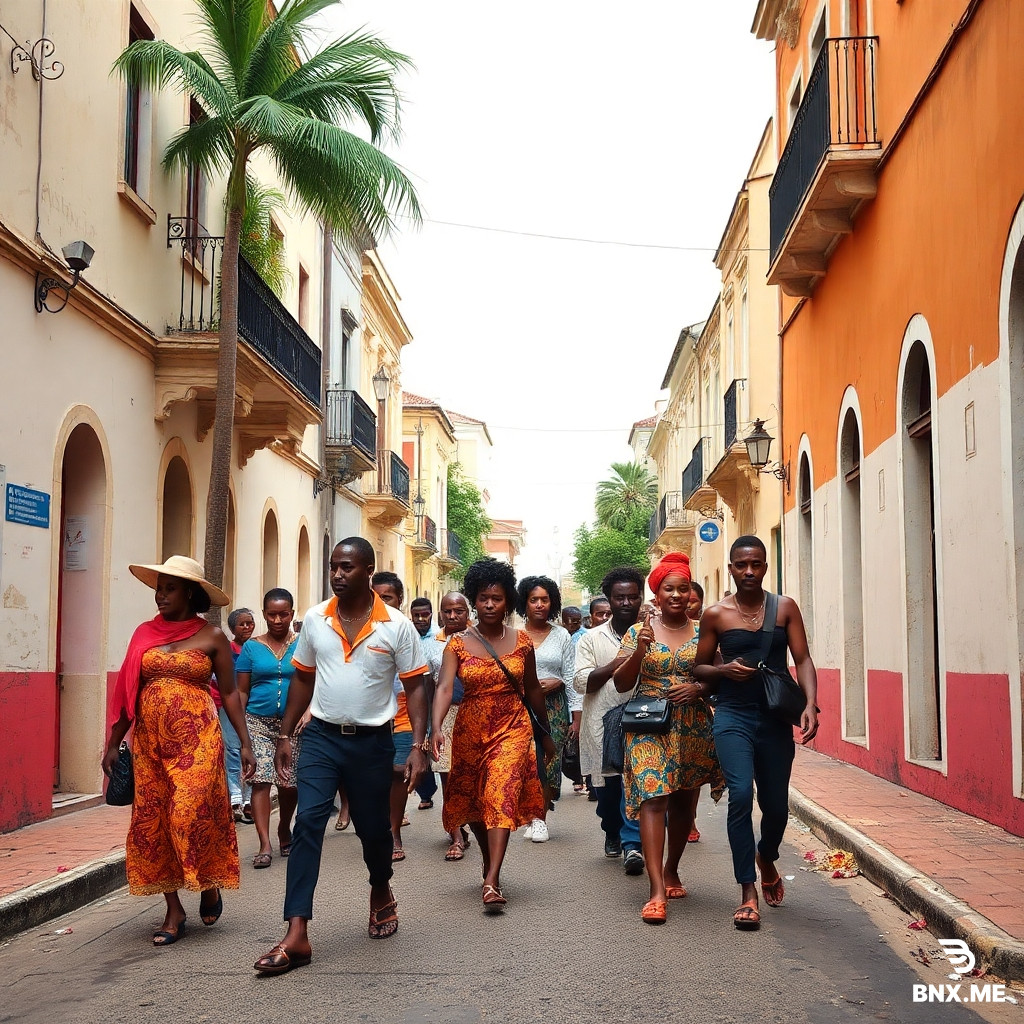 africanos marchando descalços com pés sangrando , no saint domingue