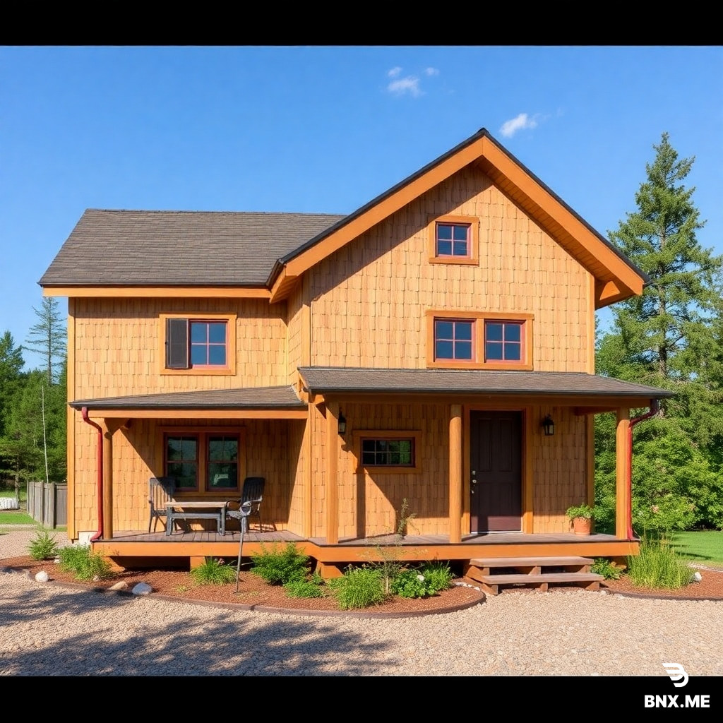 First, decide what specific stage or style you want to showcase (e.g., the finished cottage, the building process, or the surrounding environment).