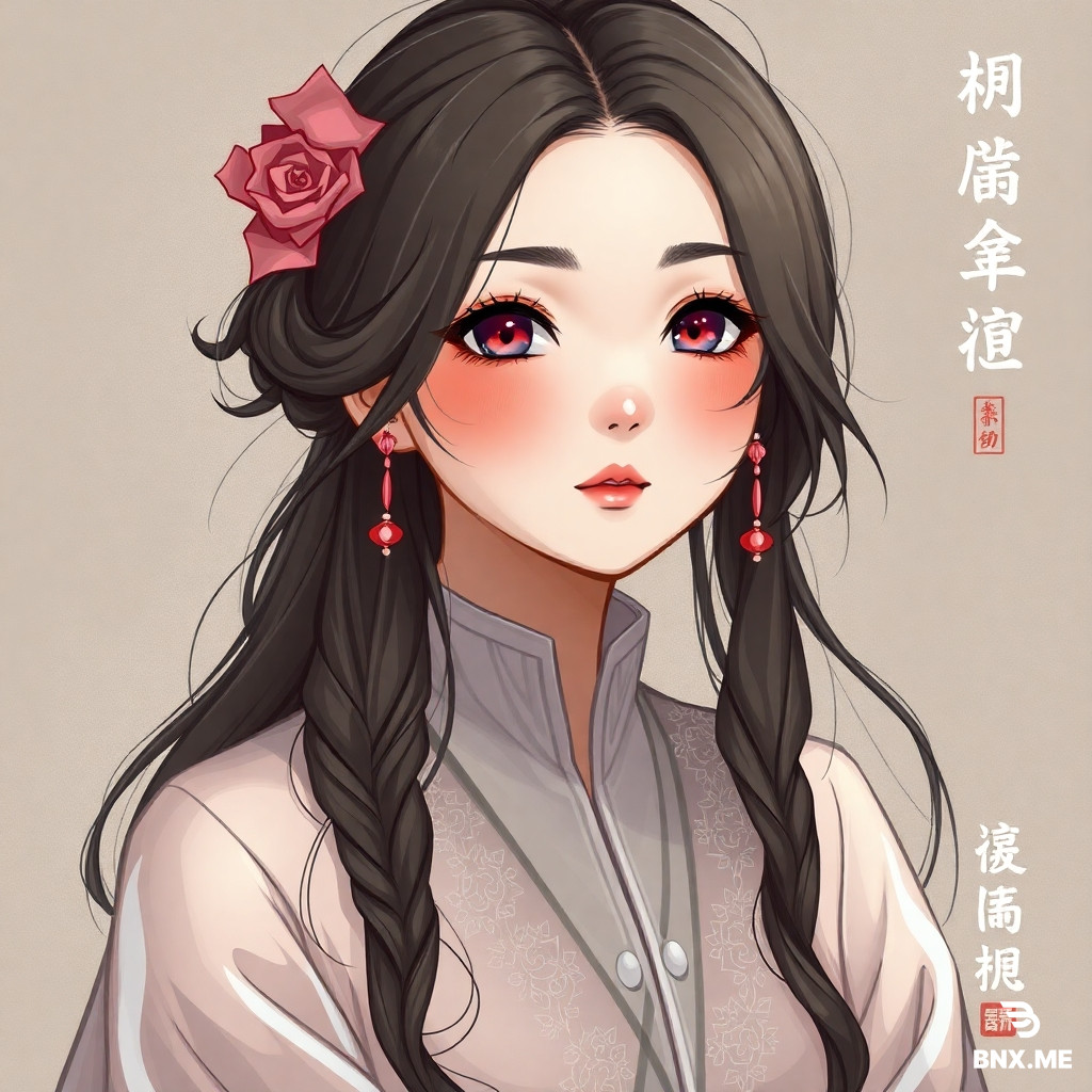 一个美女在跑步