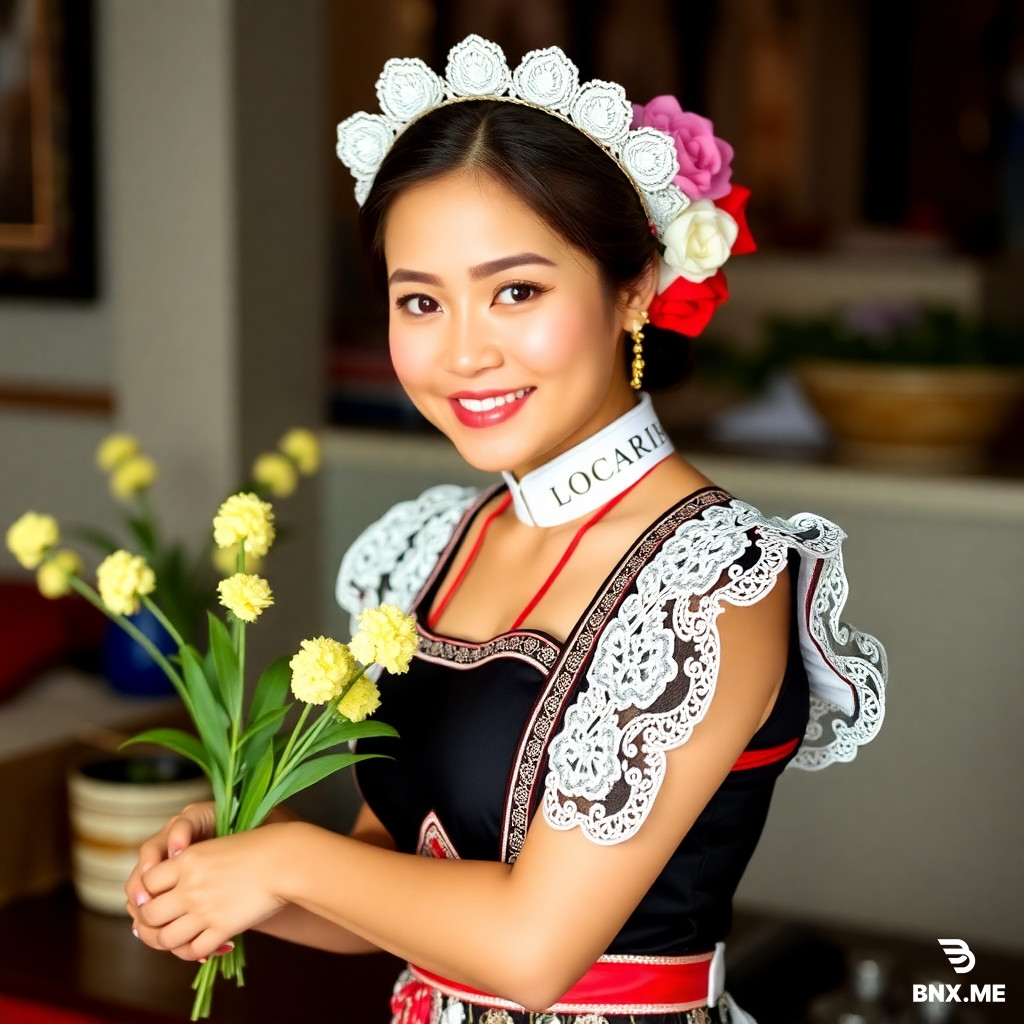 Very cute Thai maid