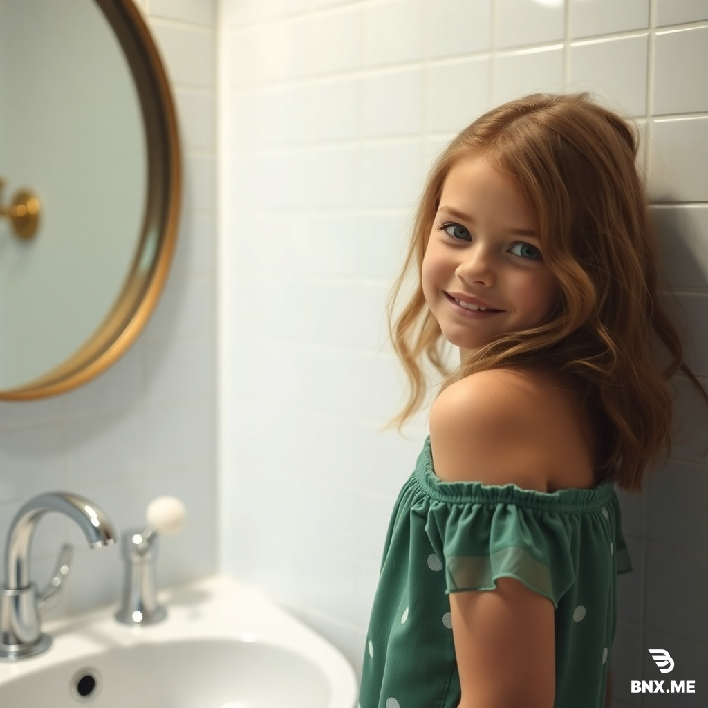 18 year old girl in the bathroom