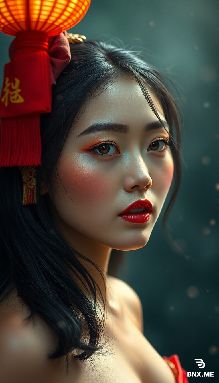 a naked chinese beauty
