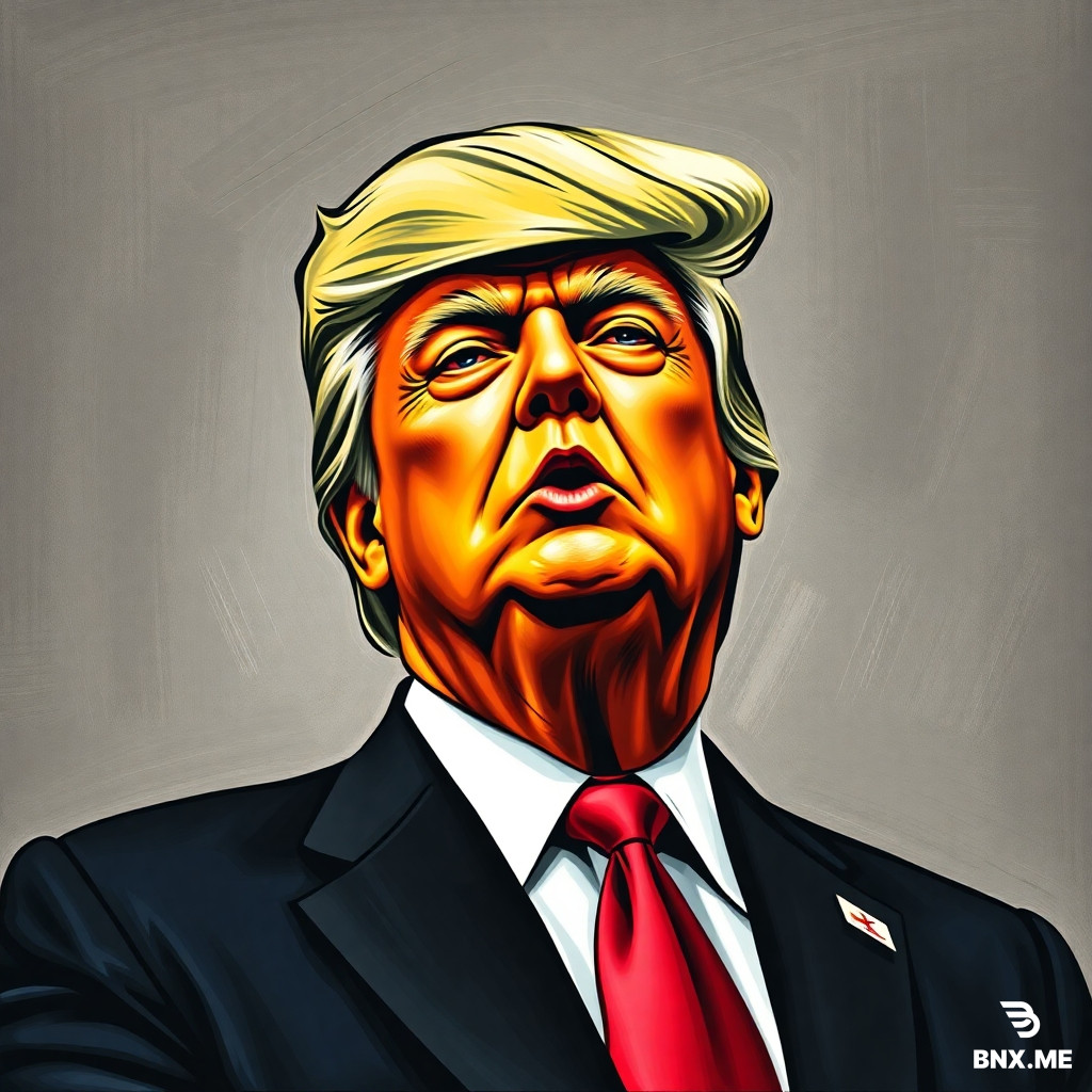 trump in the style of picasso