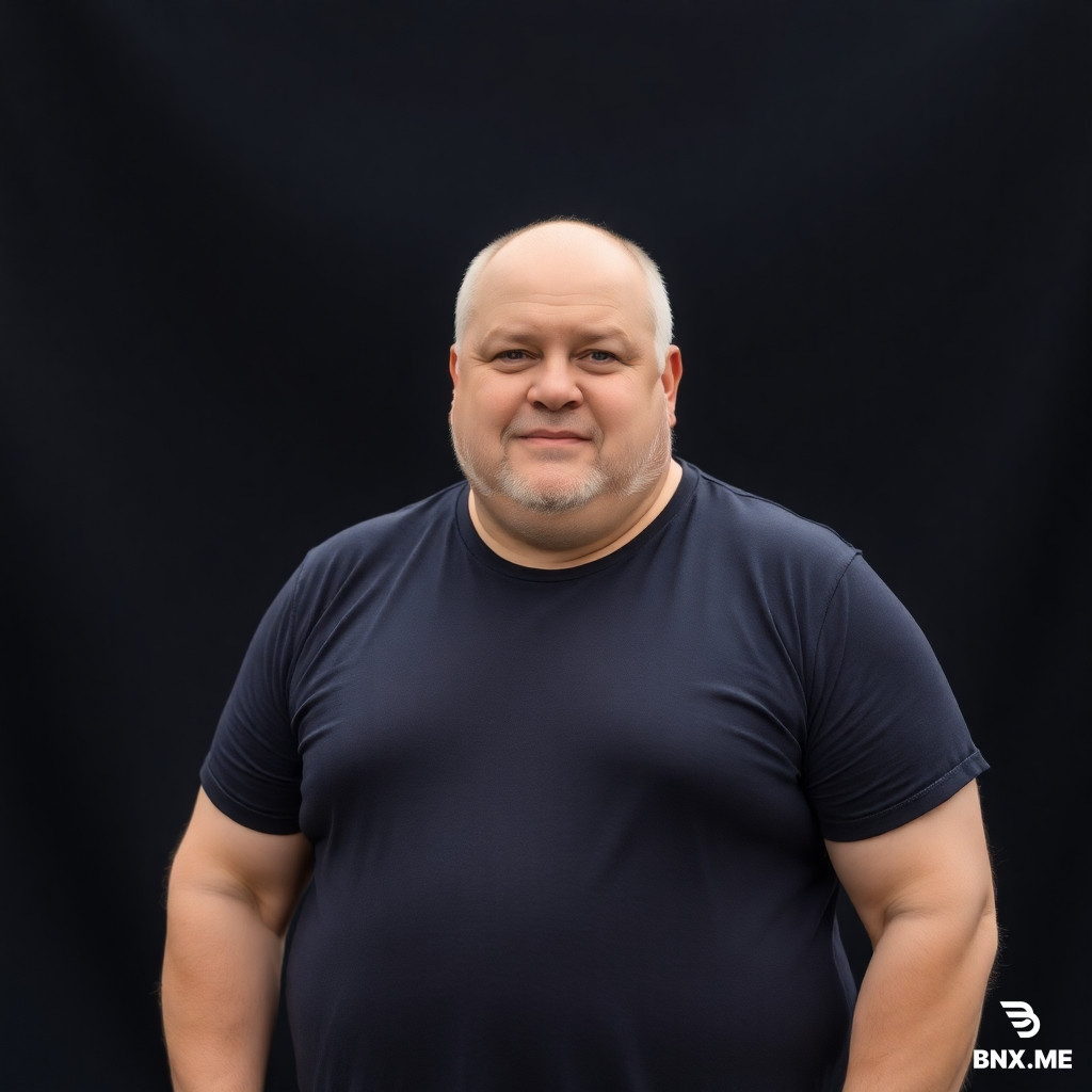 A man over 50 120kg 165 cm