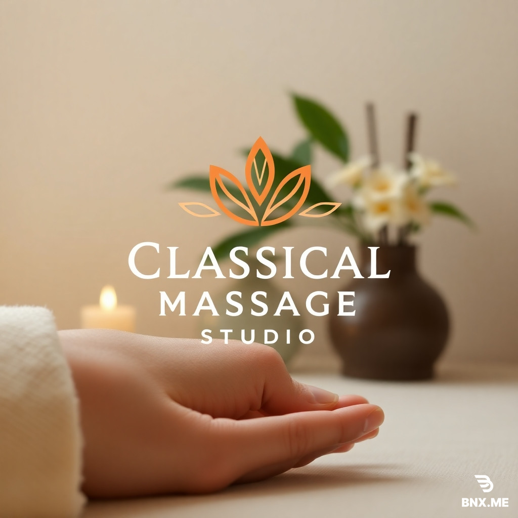 the logo for the website of the classical massage studio