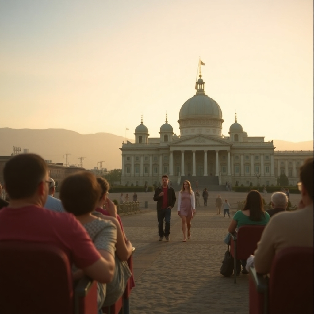 devchata soviet movie in la-la land style