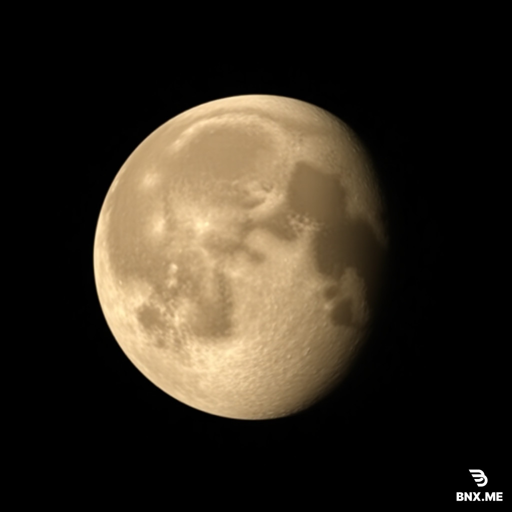 Add: a full moon, craters on the surface, a soft silvery glow, size proportionate to perspective.
